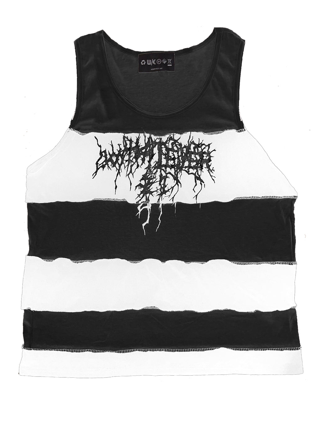 Reconstructed Striped Tank Top