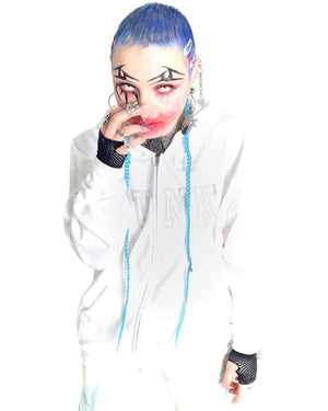 PUNK Crystal Hoodie Sweatsuit Combo (Crop or full length zipup hoodie)