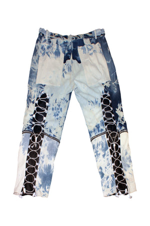 Acid-Wash Zip-Off Backpack Pants