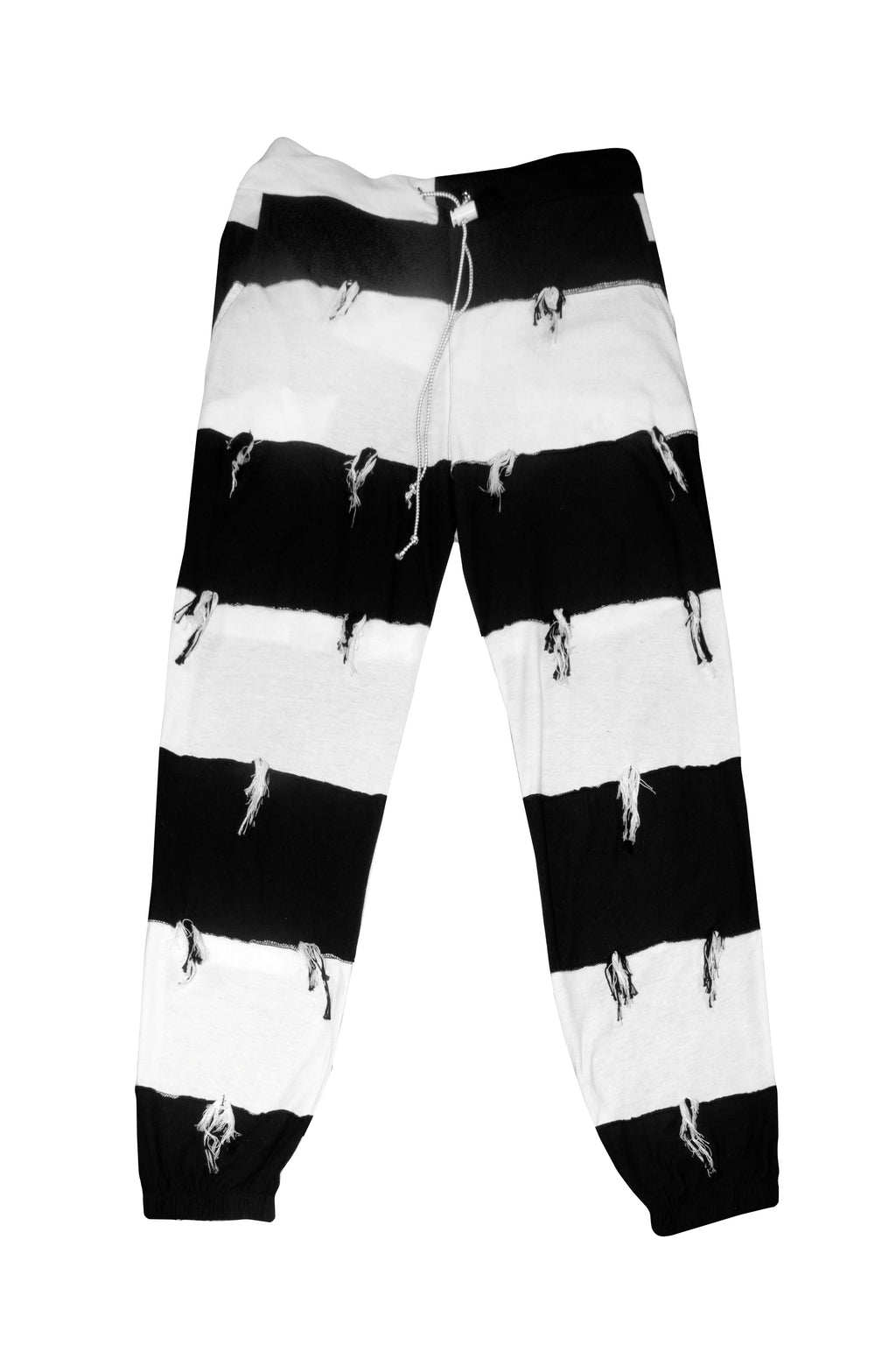 Striped Reconstructed Joggers