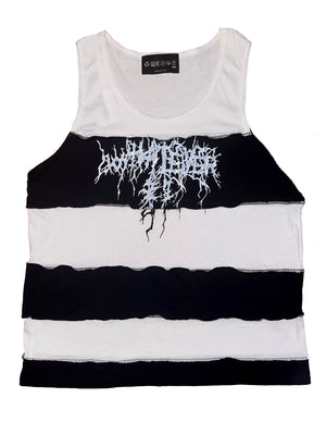 Reconstructed Striped Tank Top